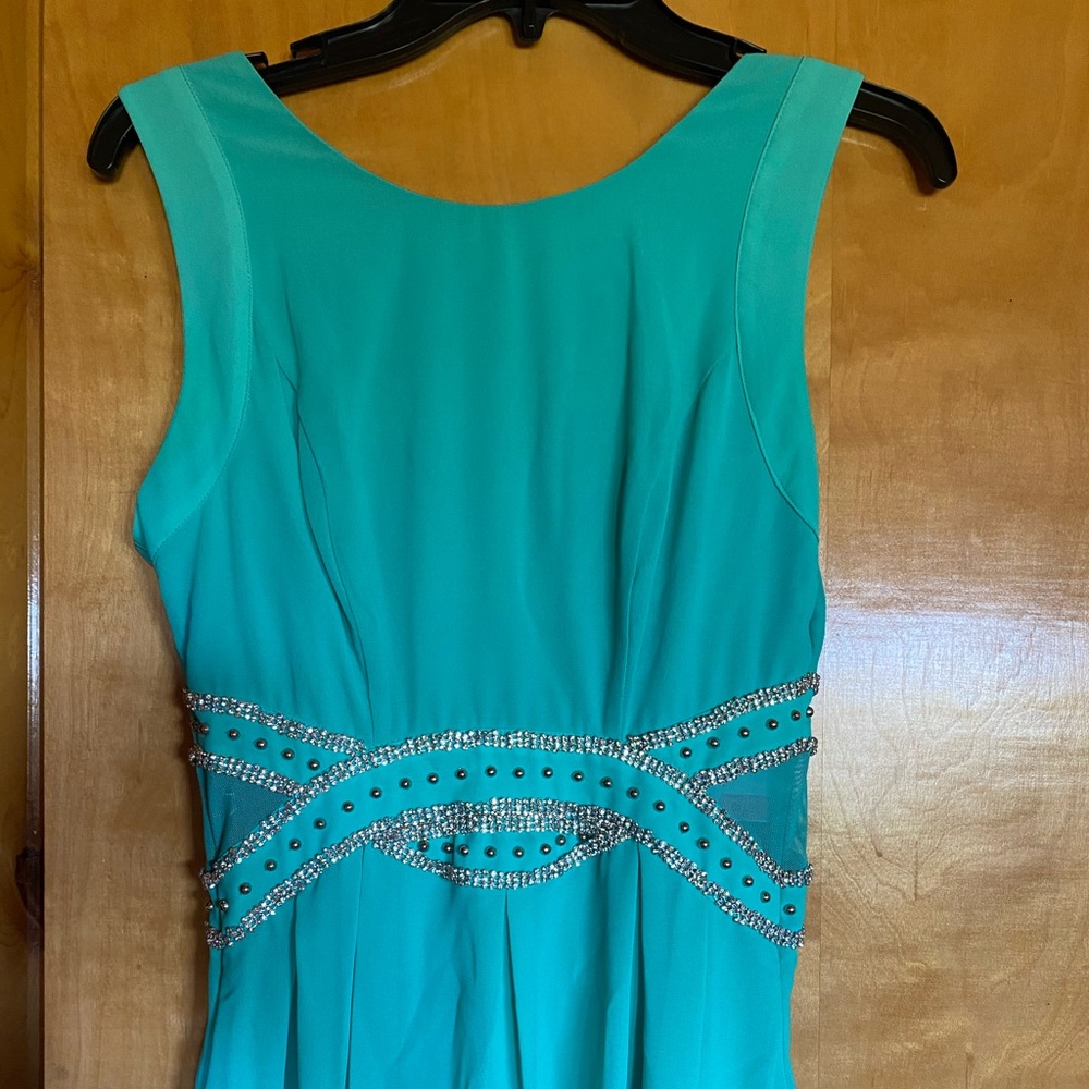 Turquoise short party dress